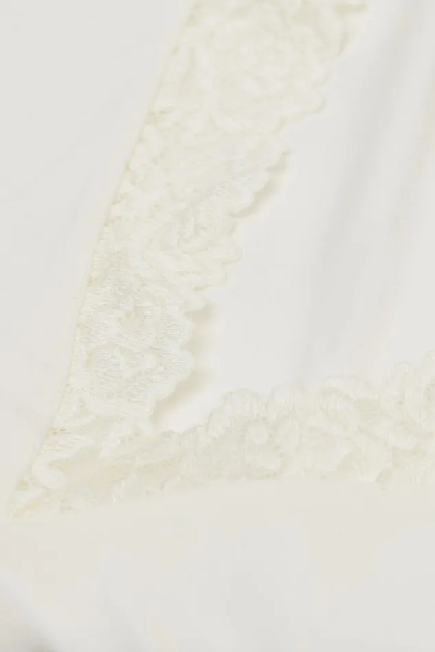 Intimissimi Camisoles Tank Tops Women Pretty Flower Modal And Lace Tank Top Ivory 2127 8211 Talc White