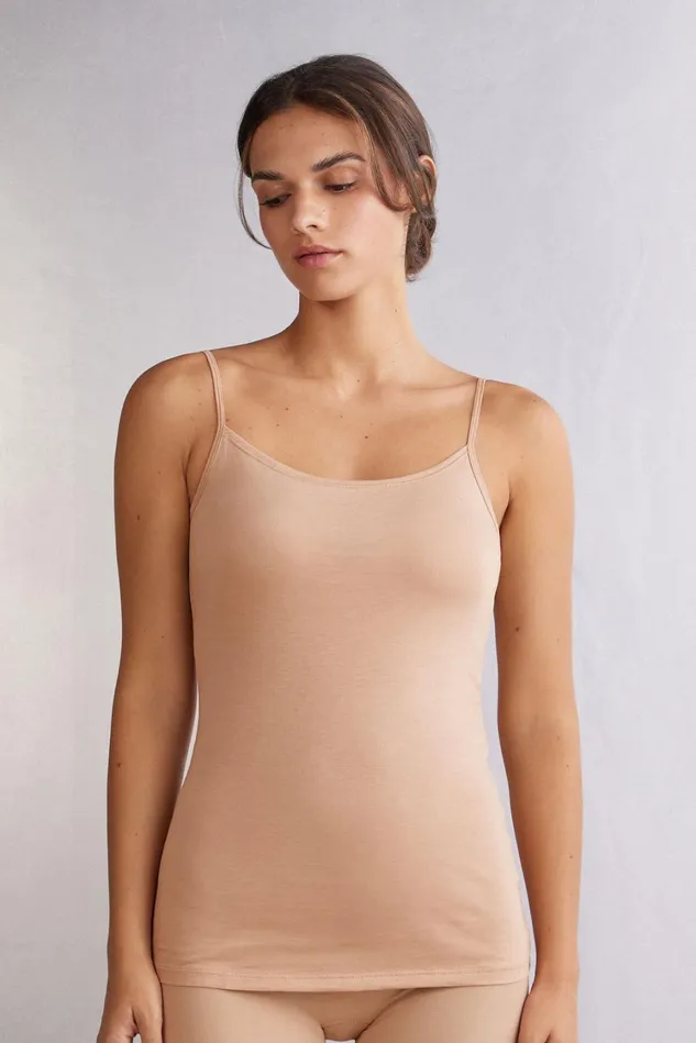 Intimissimi Camisoles Tank Tops Women Ultrafresh Cotton Camisole Natural 044 8211 Honey Soft Beige Intimissimi Camisoles Tank Tops Women Ultrafresh Cotton Camisole Natural 044 8211 Honey Soft Beige