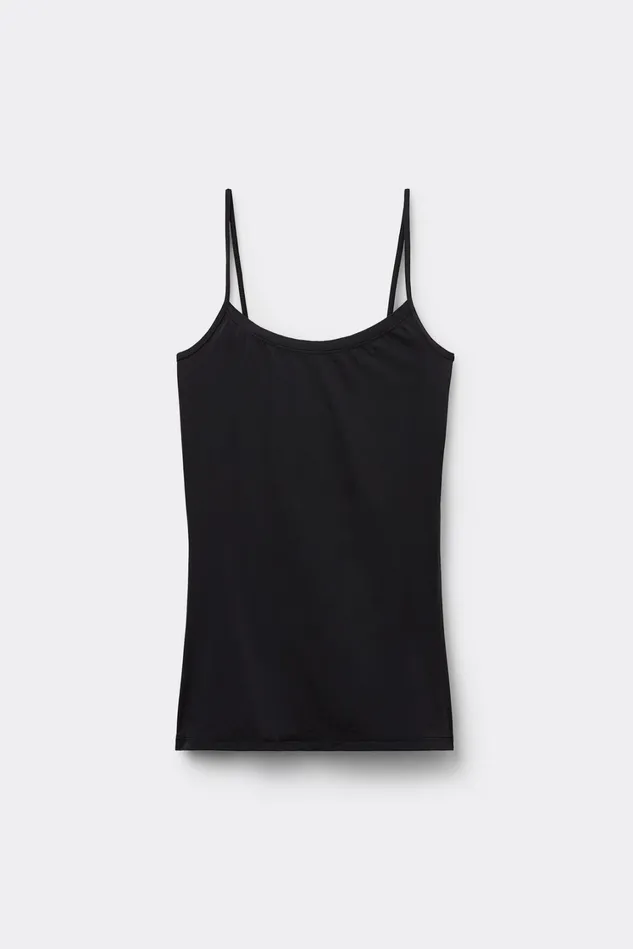 Intimissimi Camisoles Tank Tops Women Ultralight Microfiber Top Black 019 8211 Black