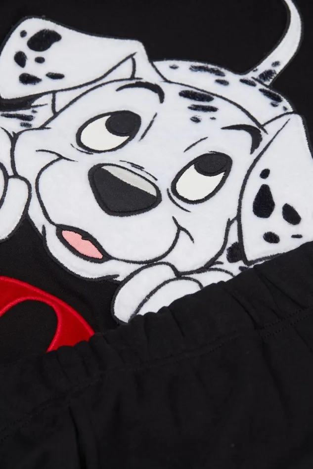 Intimissimi Long Pajamas Men 101 Dalmatians Disney Cotton Full Length Pajamas Black 019 8211 Black