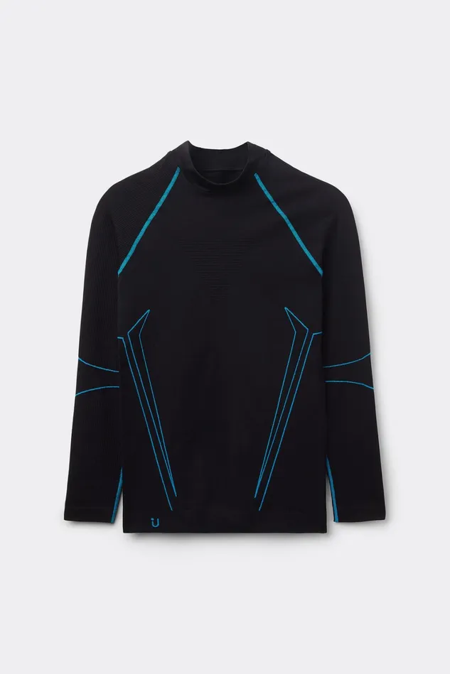 Intimissimi Long Sleeve Tops Men Long Sleeve Technical Sport Top Black 019 8211 Black