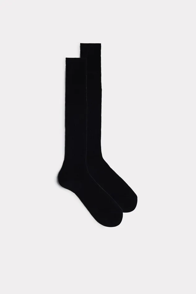 Intimissimi Long Socks Men Tall Ribbed Egyptian Cotton Socks Black 019 8211 Black Intimissimi Long Socks Men Tall Ribbed Egyptian Cotton Socks Black 019 8211 Black