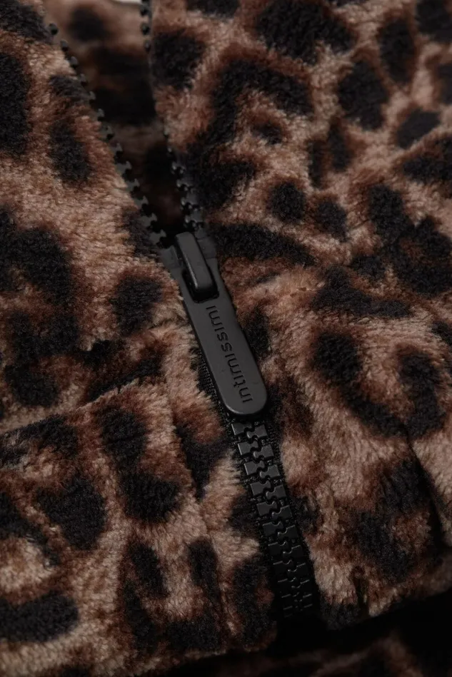 Intimissimi Robes Kimonos Women Luxurious Leopard Dappled Fleece Bomber Jacket Print 769j 8211 Stampa Luxurious Leopard