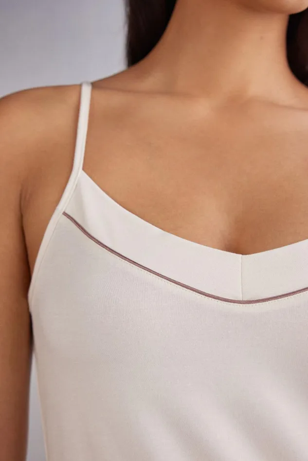 Intimissimi Short Pajamas Women Micromodal Camisole Ivory 612i 8211 Vanilla Ivory