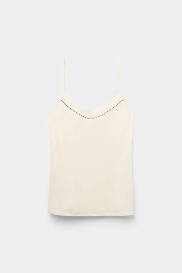 Intimissimi Short Pajamas Women Micromodal Camisole Ivory 612i 8211 Vanilla Ivory