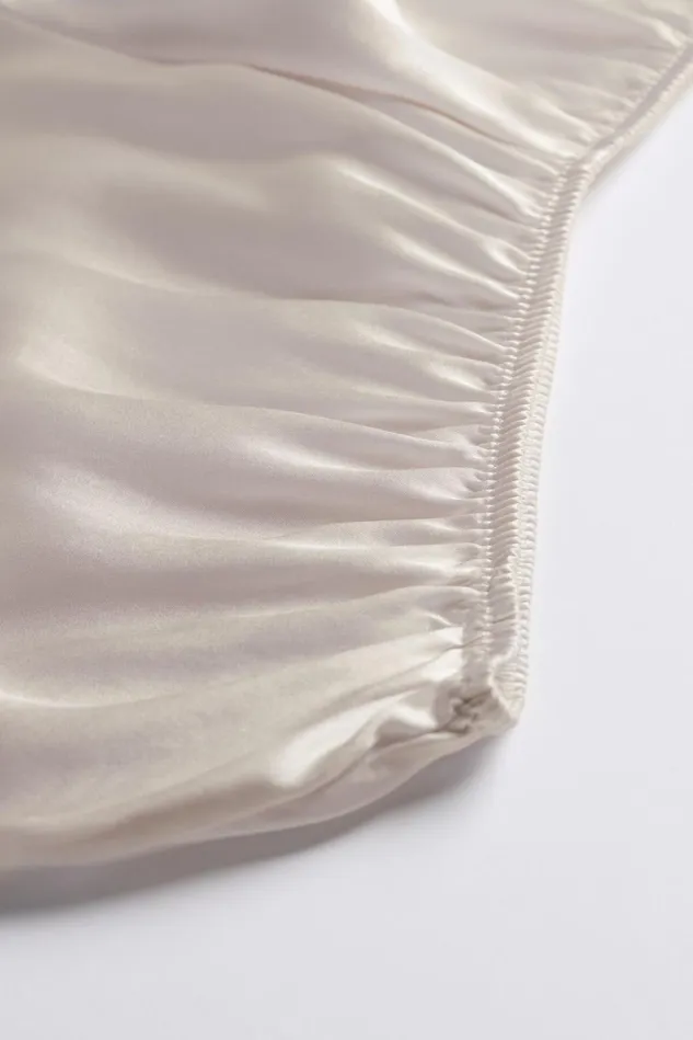 Intimissimi Short Pajamas Women Smooth SilkSatin Shorts Natural 2280 8211 Avorio Crema