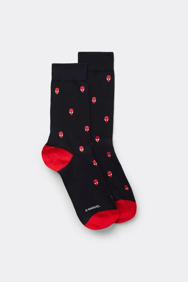 Intimissimi Short Socks Men SpiderMan Marvel Soft Cotton Short Socks Black 703j 8211 Blu Scuro Stampa Spiderman Intimissimi Short Socks Men SpiderMan Marvel Soft Cotton Short Socks Black 703j 8211 Blu Scuro Stampa Spiderman