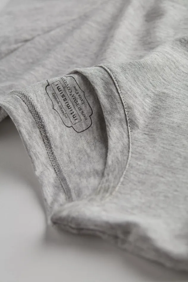 Intimissimi TShirt Women Ultrafresh Cotton Short Sleeve Top Grey 031 8211 Light Heathered Grey