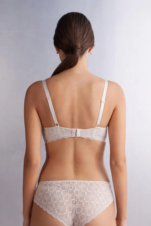 Intimissimi Triangle Women Adele Triangle Bra In Lace Natural 2280 8211 Avorio Crema