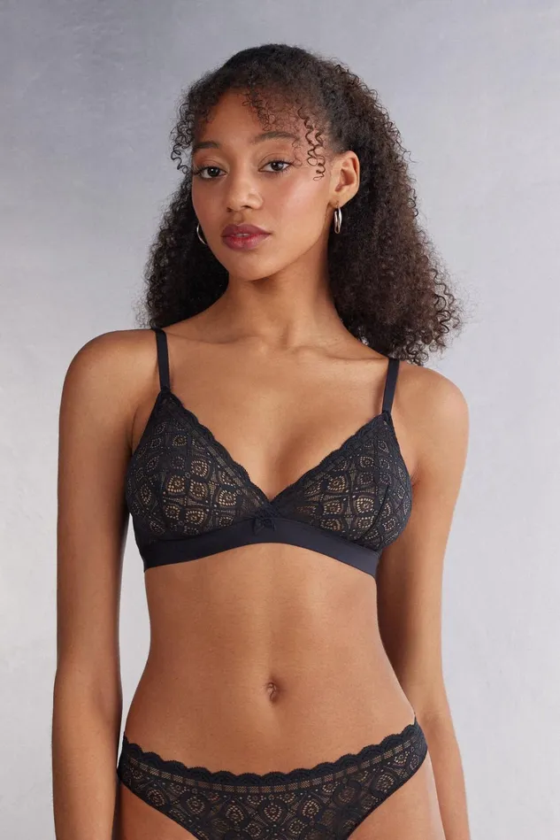 Intimissimi Triangle Women Emma Triangle Bra In Lace Black 019 8211 Black