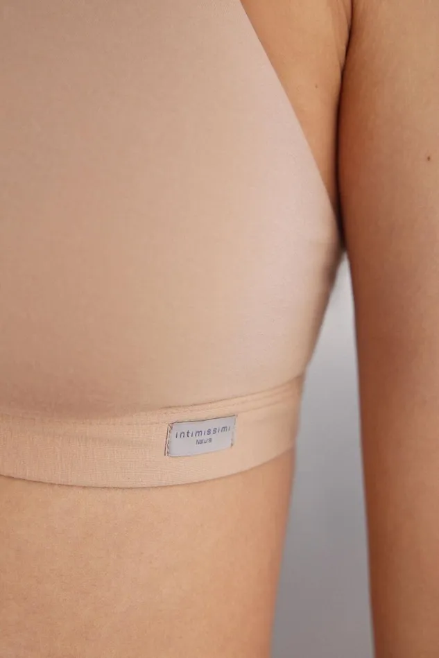 Intimissimi Triangle Women Emma Triangle Bra In Natural Cotton Natural 044 8211 Honey Soft Beige