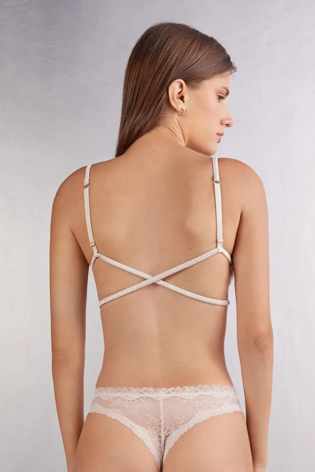 Intimissimi Triangle Women Little Romance Lace Triangle Bra Natural 3635 8211 Setanero