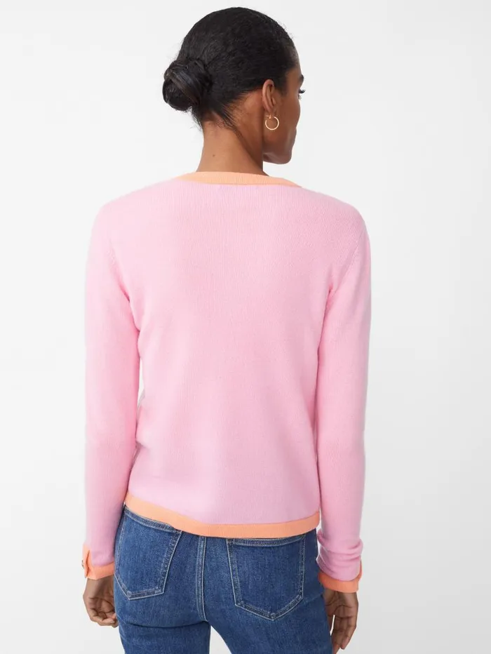 JMcLaughlin Ainsley Cashmere Cardigan Pinkorange Women Sweaters JMcLaughlin Ainsley Cashmere Cardigan Pinkorange Women Sweaters