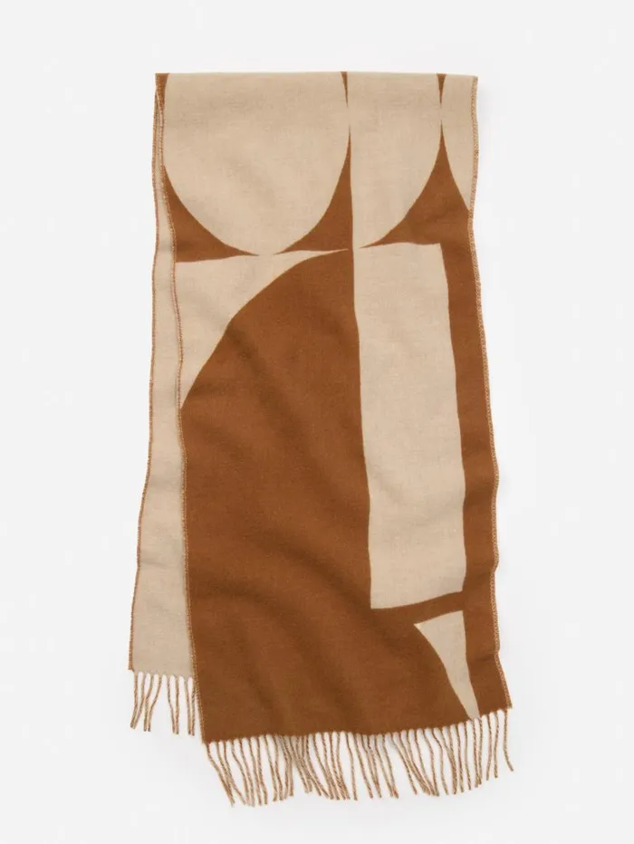 JMcLaughlin Barrow Scarf Camellatte Women Scarves JMcLaughlin Barrow Scarf Camellatte Women Scarves