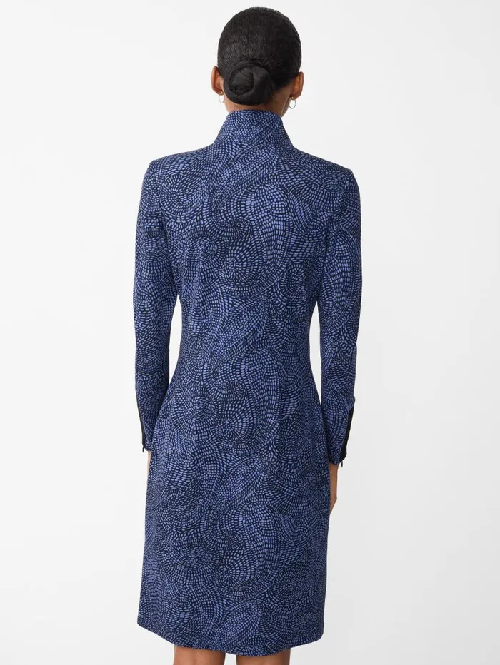 JMcLaughlin Bedford Dress In Ink Dot Navydark Blue Women Dresses JMcLaughlin Bedford Dress In Ink Dot Navydark Blue Women Dresses