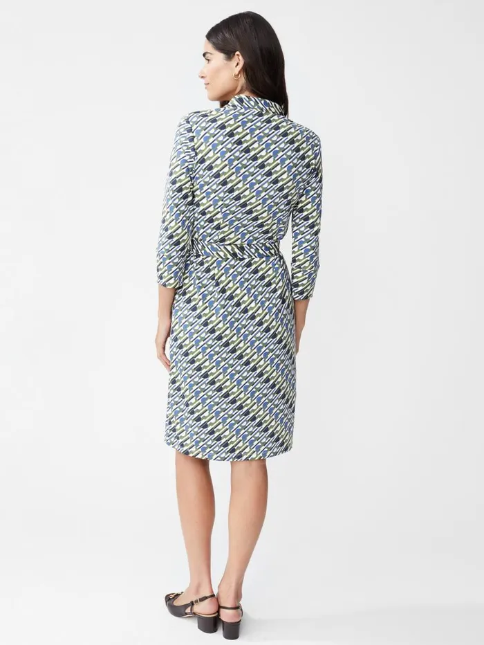 JMcLaughlin Brynn Dress In Nine Iron Olivenavy Women Dresses JMcLaughlin Brynn Dress In Nine Iron Olivenavy Women Dresses