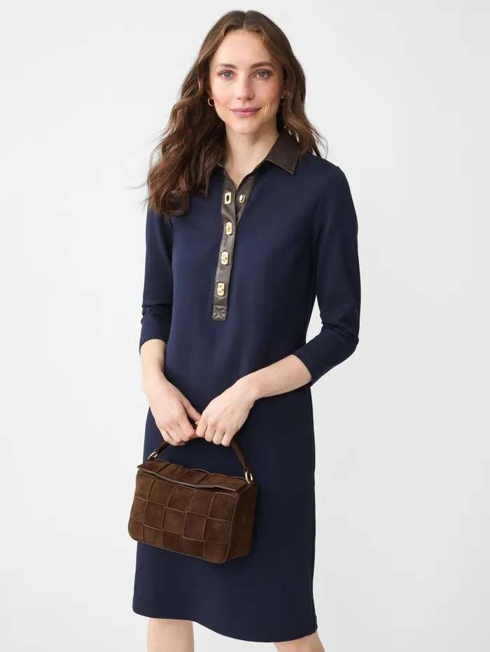 JMcLaughlin Falcon Dress Winter Navy Women Dresses JMcLaughlin Falcon Dress Winter Navy Women Dresses