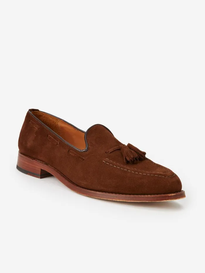 JMcLaughlin Finchley Suede Loafers Brown Men Loafers