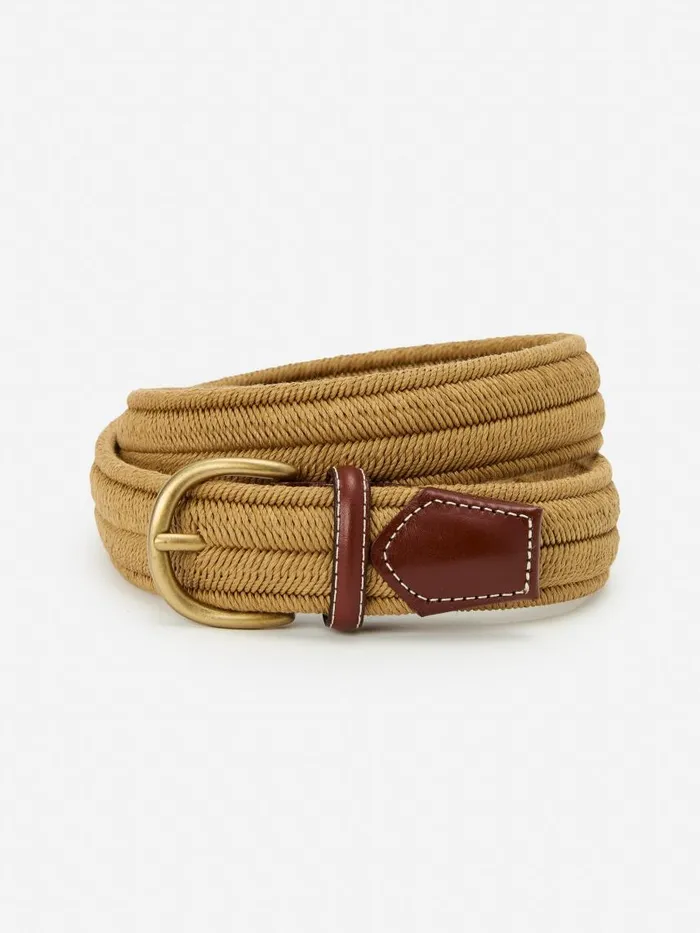 JMcLaughlin Ray Belt Khaki Men Belts