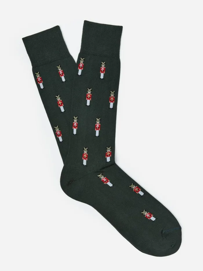 JMcLaughlin Socks In Neo Toy Soliders Green Men Socks