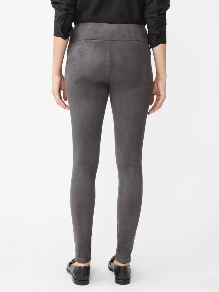 JMcLaughlin Suri Faux Suede Leggings Dark Charcoal Women Pants JMcLaughlin Suri Faux Suede Leggings Dark Charcoal Women Pants