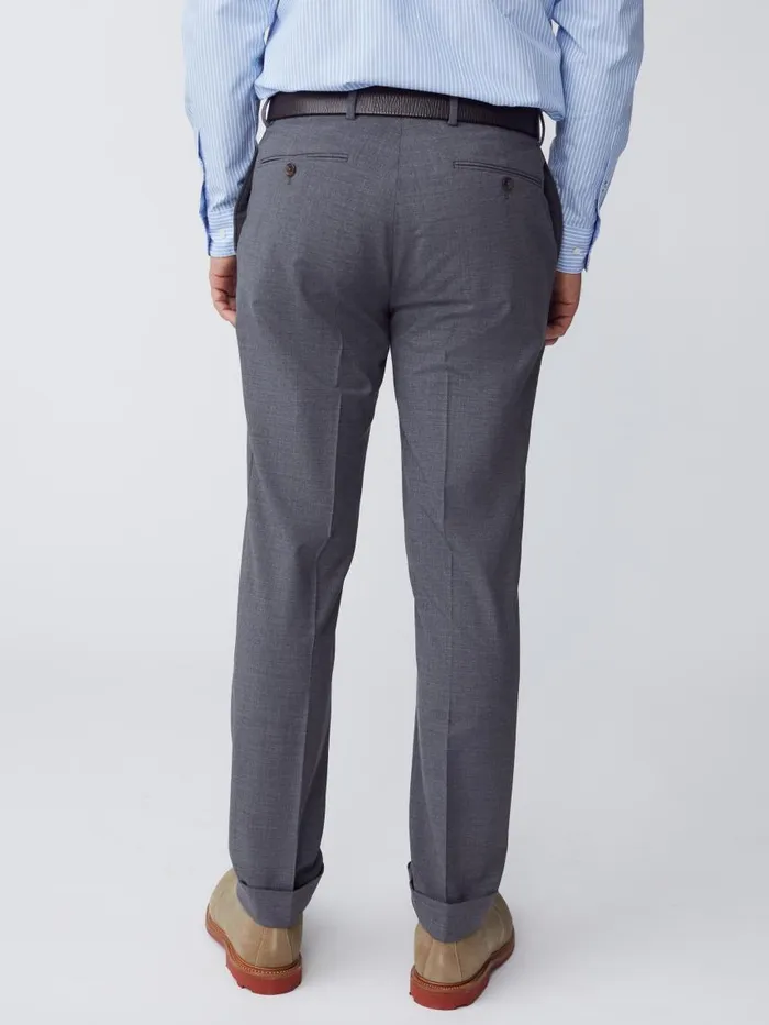 JMcLaughlin Tropical Wool Oxford Pants Heather Charcoal Men Pants JMcLaughlin Tropical Wool Oxford Pants Heather Charcoal Men Pants