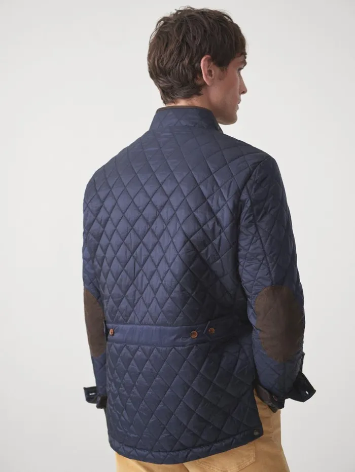 JMcLaughlin Upland Quilted Jacket Navy Men Jackets and Outerwear JMcLaughlin Upland Quilted Jacket Navy Men Jackets and Outerwear