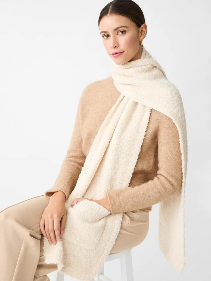 JMcLaughlin Verbier Scarf Cream Women Scarves