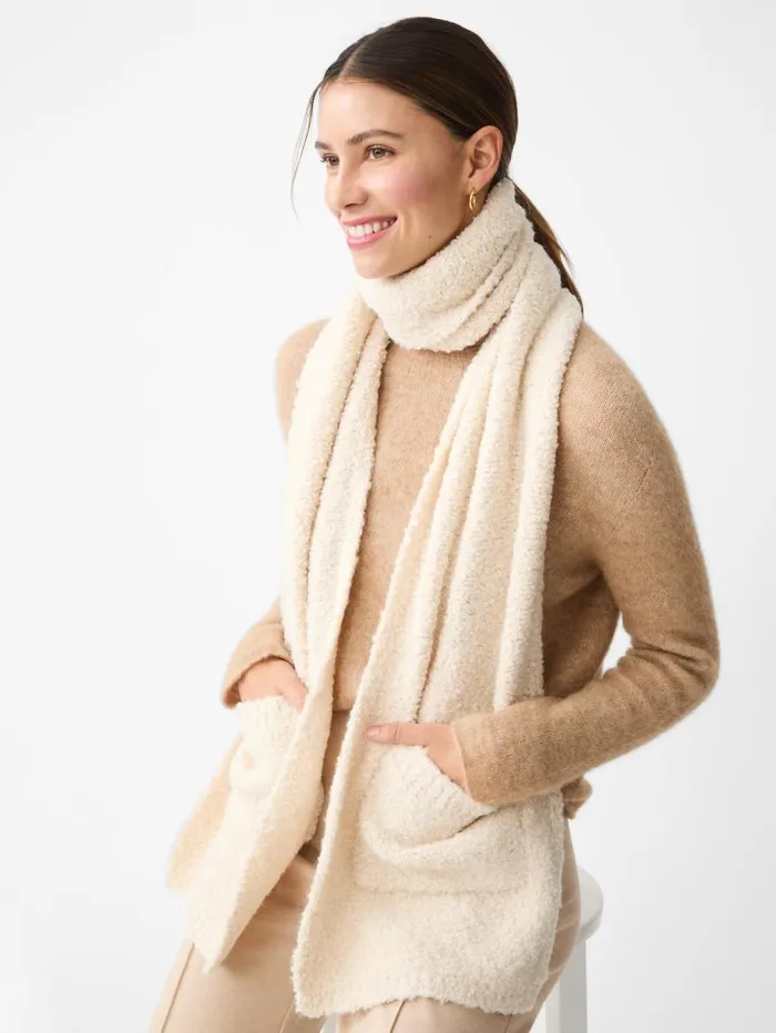 JMcLaughlin Verbier Scarf Cream Women Scarves JMcLaughlin Verbier Scarf Cream Women Scarves
