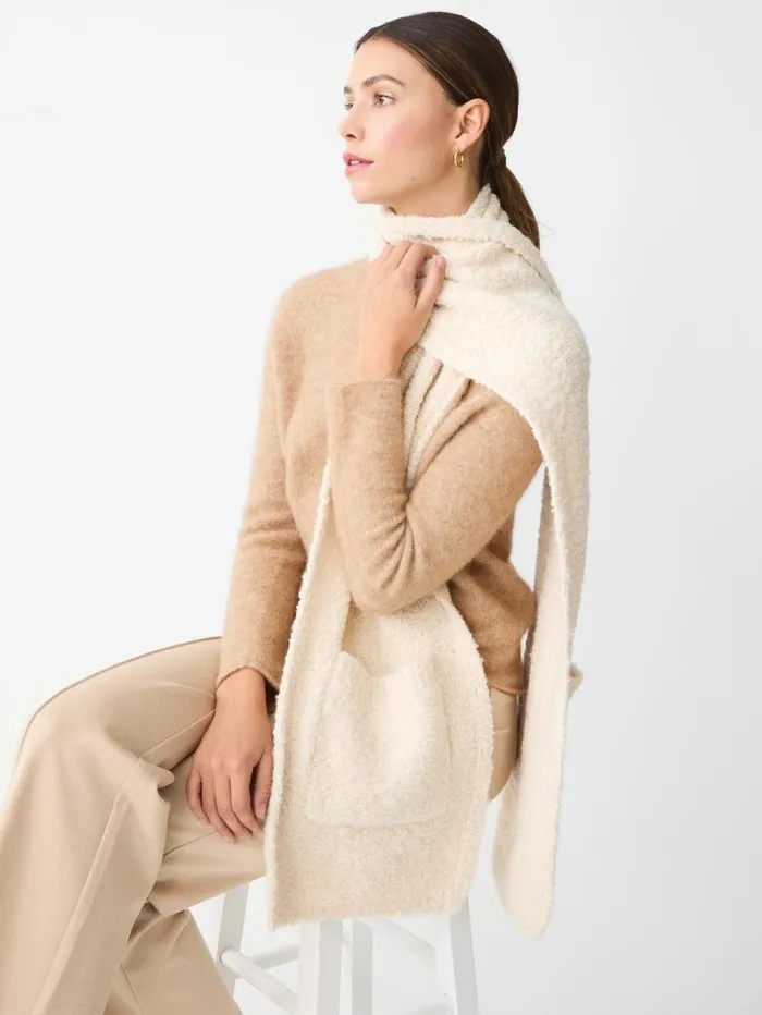 JMcLaughlin Verbier Scarf Cream Women Scarves JMcLaughlin Verbier Scarf Cream Women Scarves