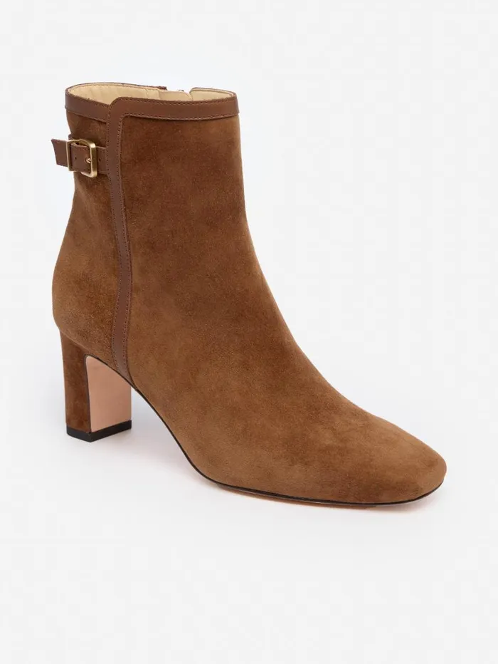 JMcLaughlin Vivvi Suede Ankle Boots Toasted Coconut Women Boots