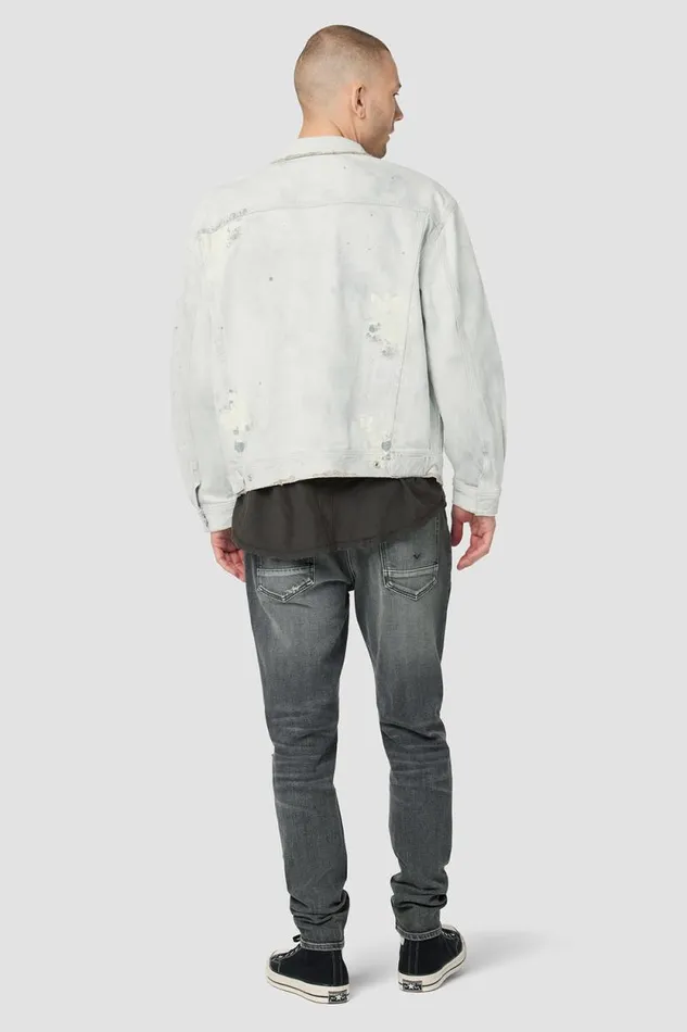 Jackets and Outerwear Men Hudson Jeans Boxy Trucker Jacket White Thrasher Jackets and Outerwear Men Hudson Jeans Boxy Trucker Jacket White Thrasher