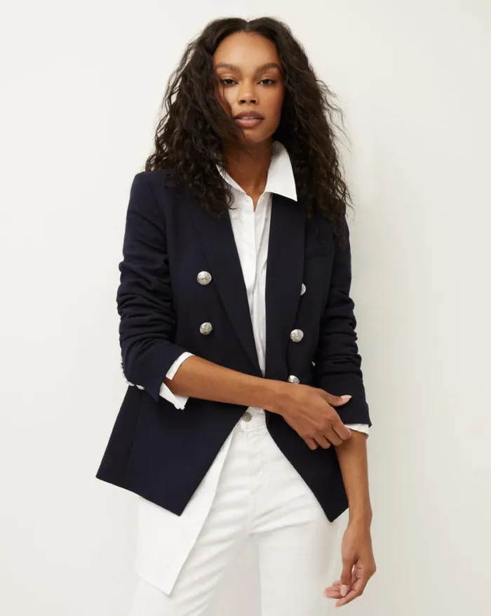 Jackets and Outerwear ShopJackets Veronica Beard Miller Dickey Jacket Black With Gold Buttons