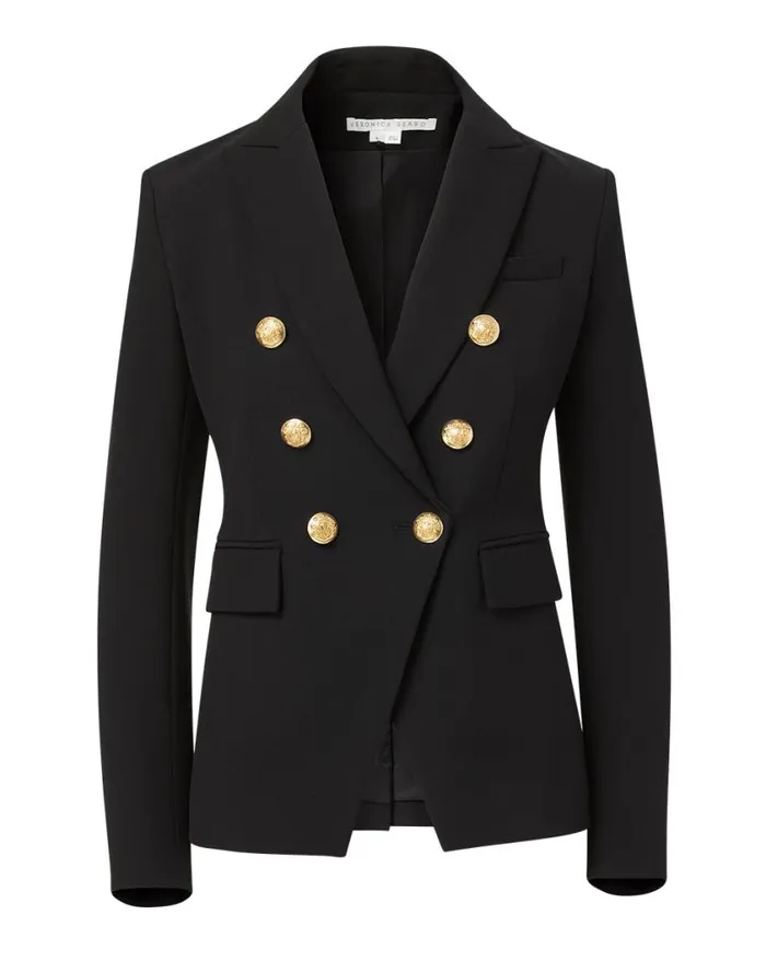 Jackets and Outerwear ShopJackets Veronica Beard Miller Dickey Jacket Black With Gold Buttons