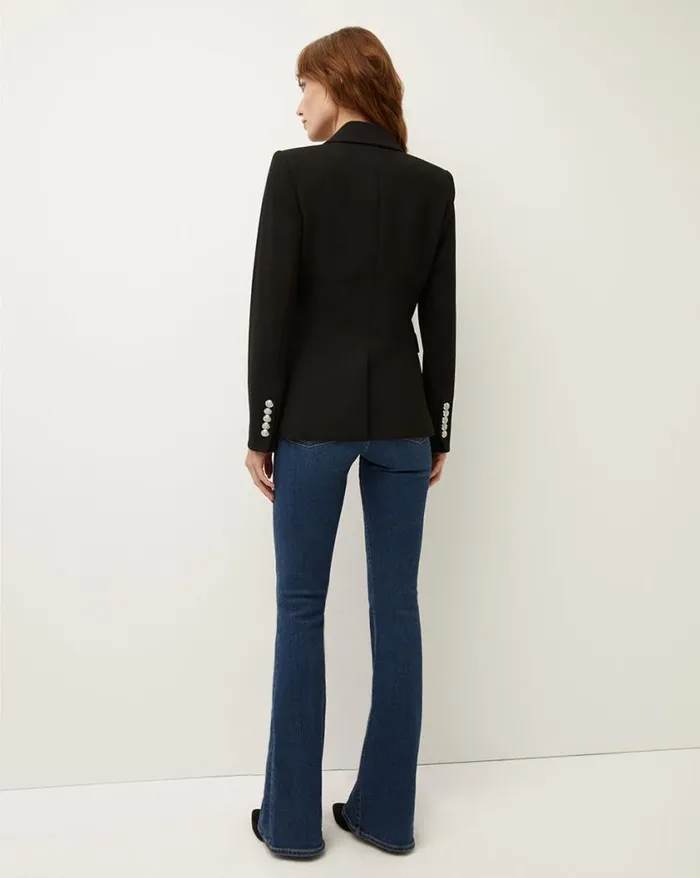Jackets and Outerwear ShopJackets Veronica Beard Miller Dickey Jacket Black With Gold Buttons