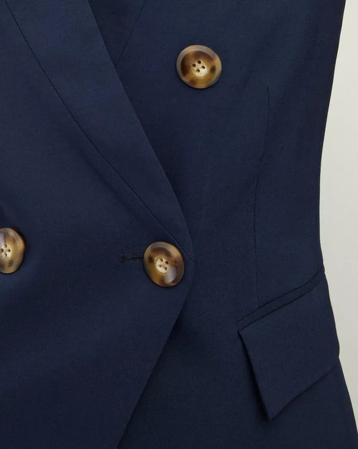 Jackets and Outerwear Shop Veronica Beard Amika Vest Marine
