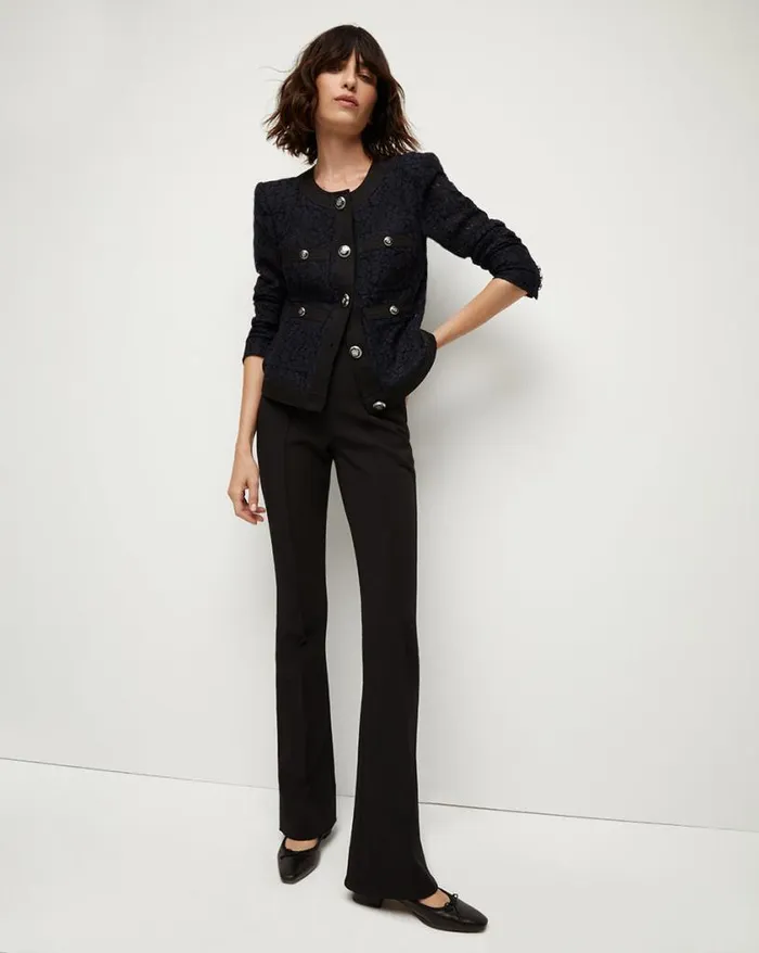 Jackets and Outerwear Shop Veronica Beard Ferazia Lace Jacket Marineblack