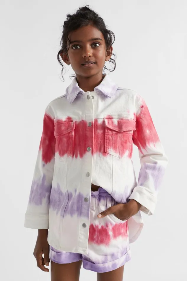 Jackets and Vests Girl Seed Heritage Tiedye Overshirt Multi