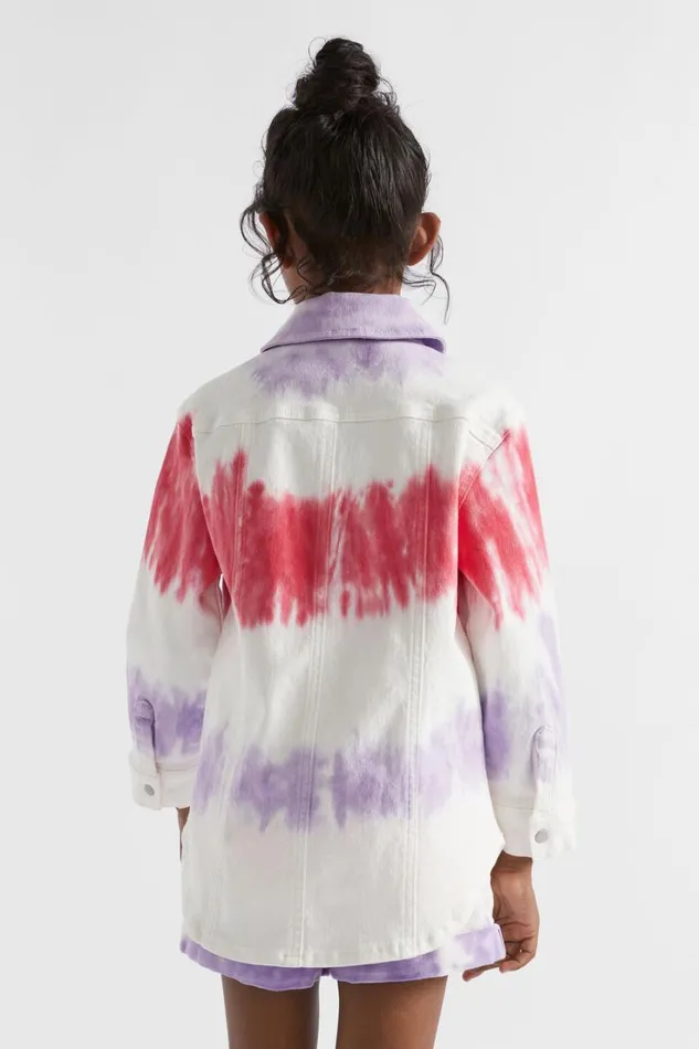 Jackets and Vests Girl Seed Heritage Tiedye Overshirt Multi
