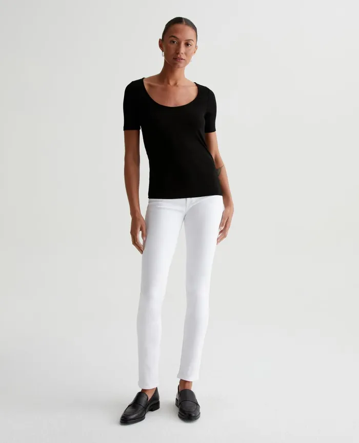 Jaxon Scoop True Black Women AG Jeans Tops and Shirts Jaxon Scoop True Black Women AG Jeans Tops and Shirts