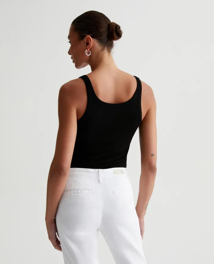 Jaxon Tank True Black Women AG Jeans Tees and Tanks Jaxon Tank True Black Women AG Jeans Tees and Tanks