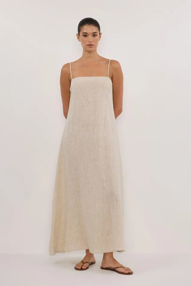 JEM NATURAL LINEN MAXI DRESS Women DISSH Maxi Dresses