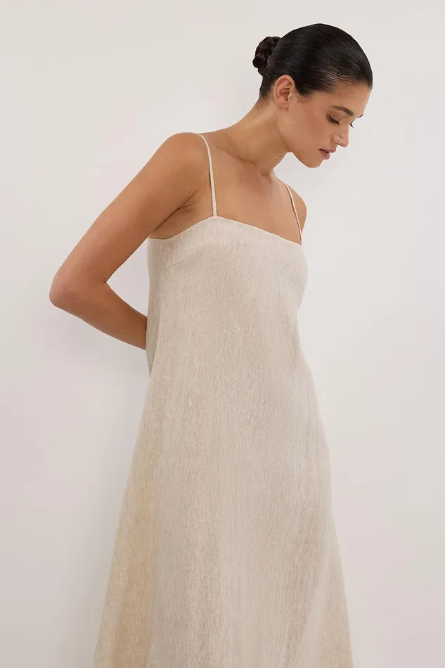 JEM NATURAL LINEN MAXI DRESS Women DISSH Maxi Dresses