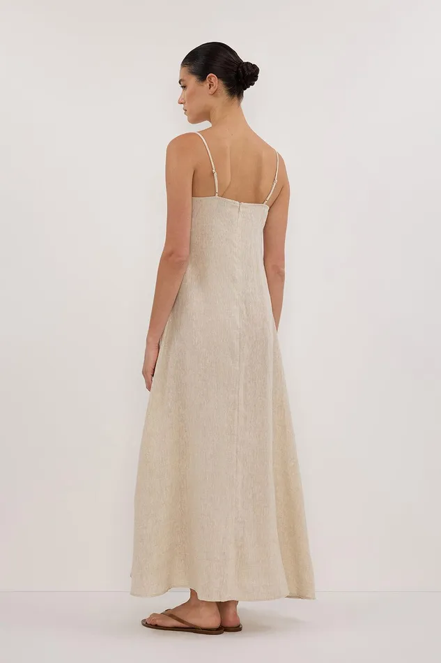JEM NATURAL LINEN MAXI DRESS Women DISSH Maxi Dresses
