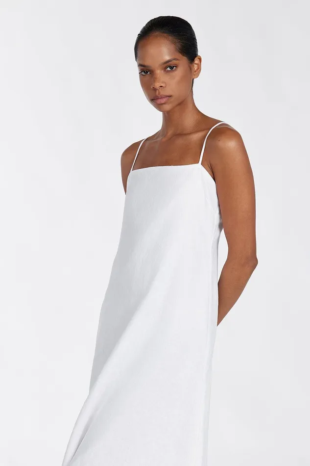 JEM WHITE LINEN MAXI DRESS Women DISSH Maxi Dresses