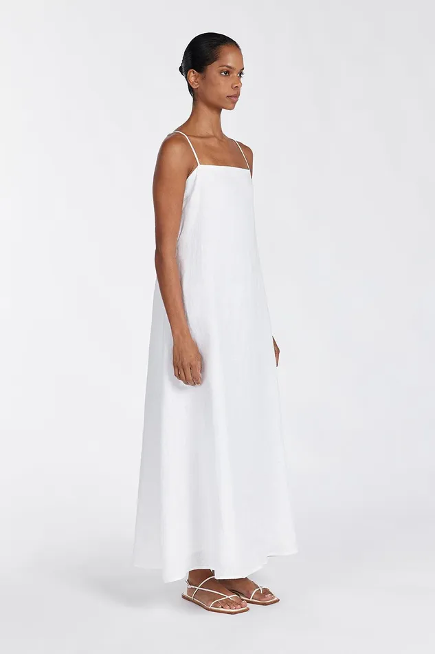 JEM WHITE LINEN MAXI DRESS Women DISSH Maxi Dresses