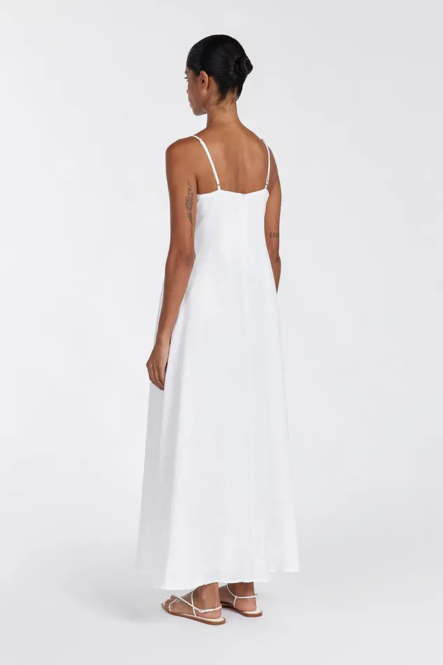 JEM WHITE LINEN MAXI DRESS Women DISSH Maxi Dresses