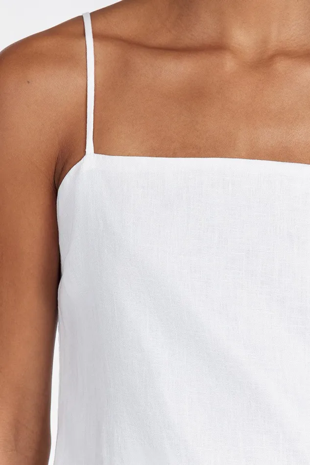 JEM WHITE LINEN MAXI DRESS Women DISSH Maxi Dresses
