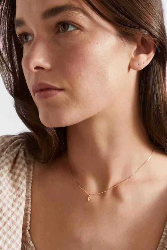 Jewellery Woman Seed Heritage Gold Initial Necklace D