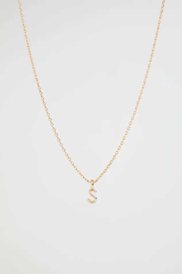 Jewellery Woman Seed Heritage Gold Initial Necklace S